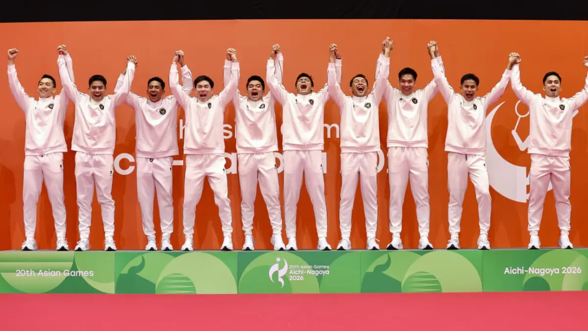 Penuh Emosional, Indonesia Berhasil Raih Emas Pertama Asian Games 2026 dari Bulu Tangkis